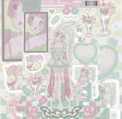 Aesthetic Gothic Lolitta Grunge Anime Girl Sticker Sheets