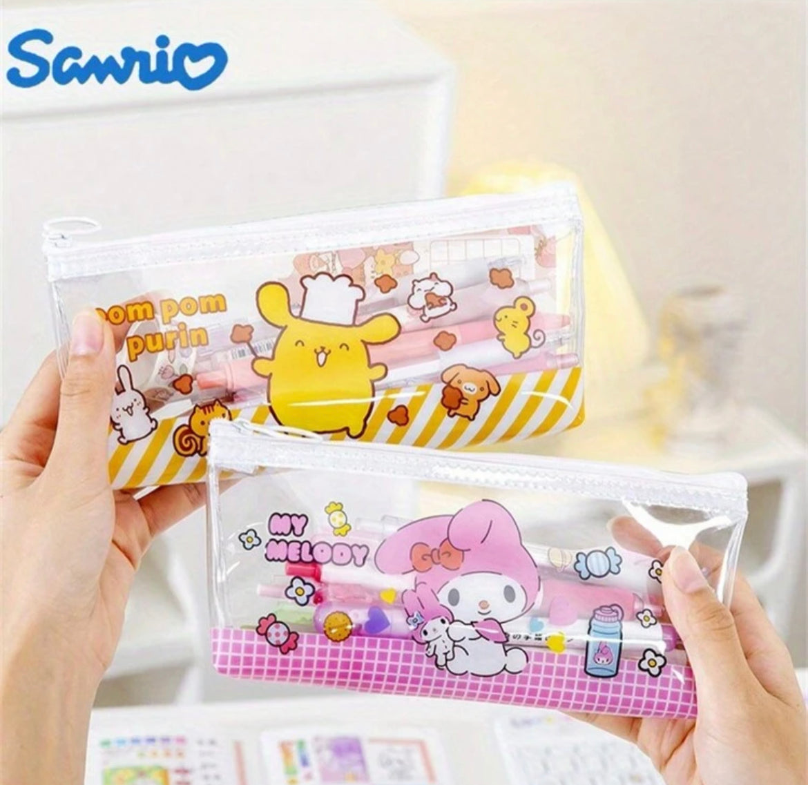 Sanrio Transparent Pencil Case