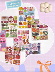 Aesthetic y2k Stationary Comic Style Collage Sticker Book Retro (1 Random Book)