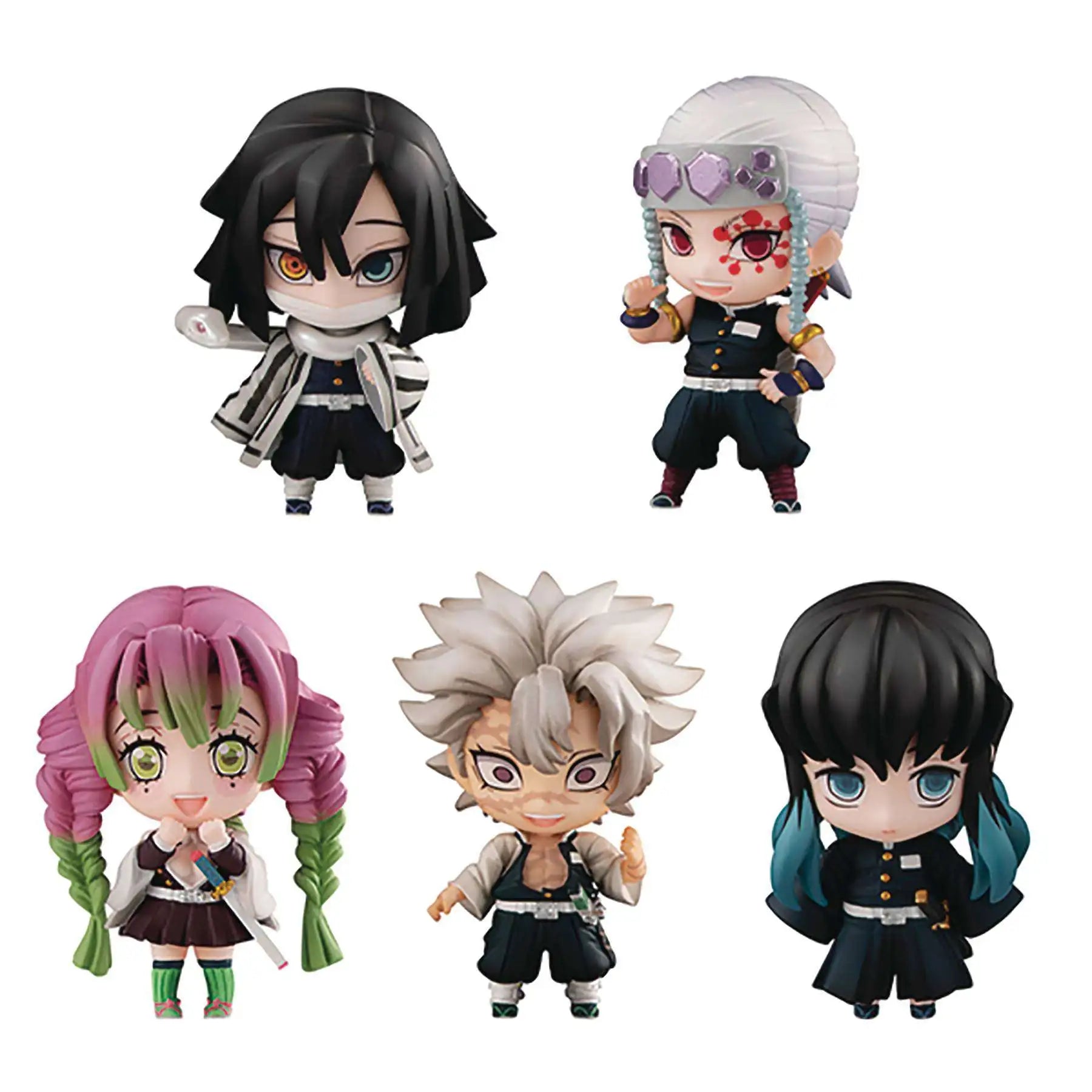 Demon Slayer Hashira Mascot Set B of 5 Action Figures Set B by Megahouse (RARE)