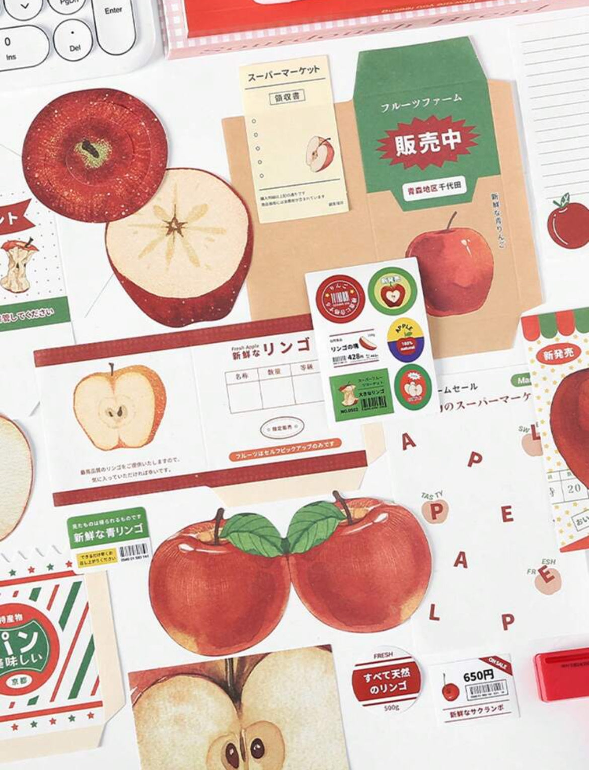 Japanese Themed Laser Cut Vintage Sticker Pack (1 Random Pack)