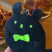 Yum Yum Donut Cute Mini Charm Bunny Plush Keychain JP (1 random design)