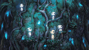 Studii Ghibli Princess Mononoke Kodama Glow in the dark mini figures