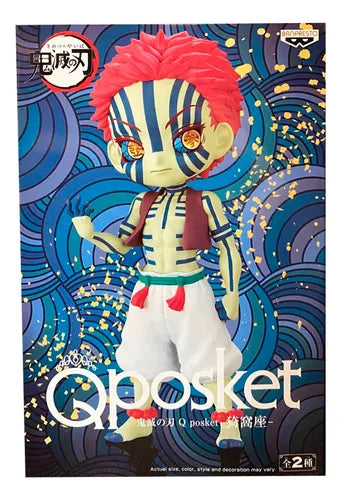 OPEN BOX Qposket Demon slayer Akaza figure
