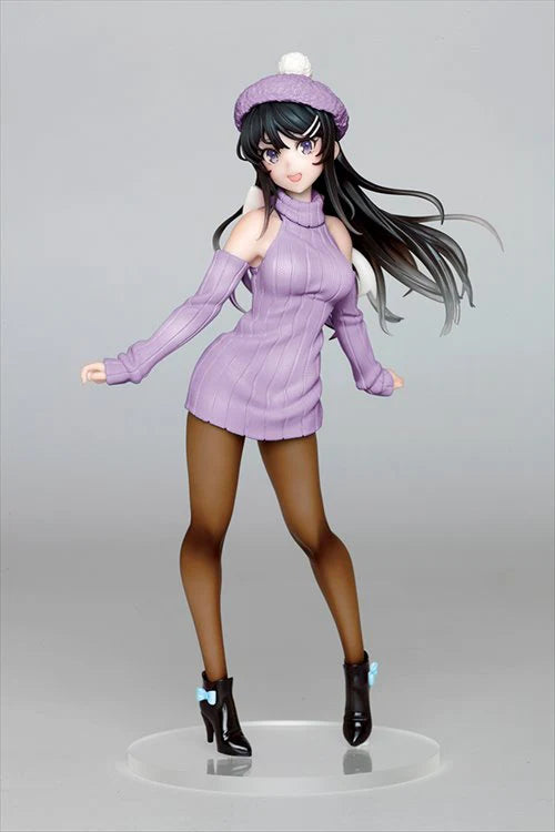 Rascal Does Not Dream of Bunny Girl Senpai Mai Sakurajima Knit One-Piece Coreful Figure by Taito