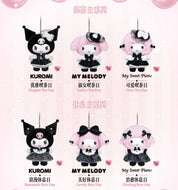 Sanrio Sister's Outfit Tea Day Blindbox My Melody Kuromi My Sweet Piano Plush Keychains by Toptoy