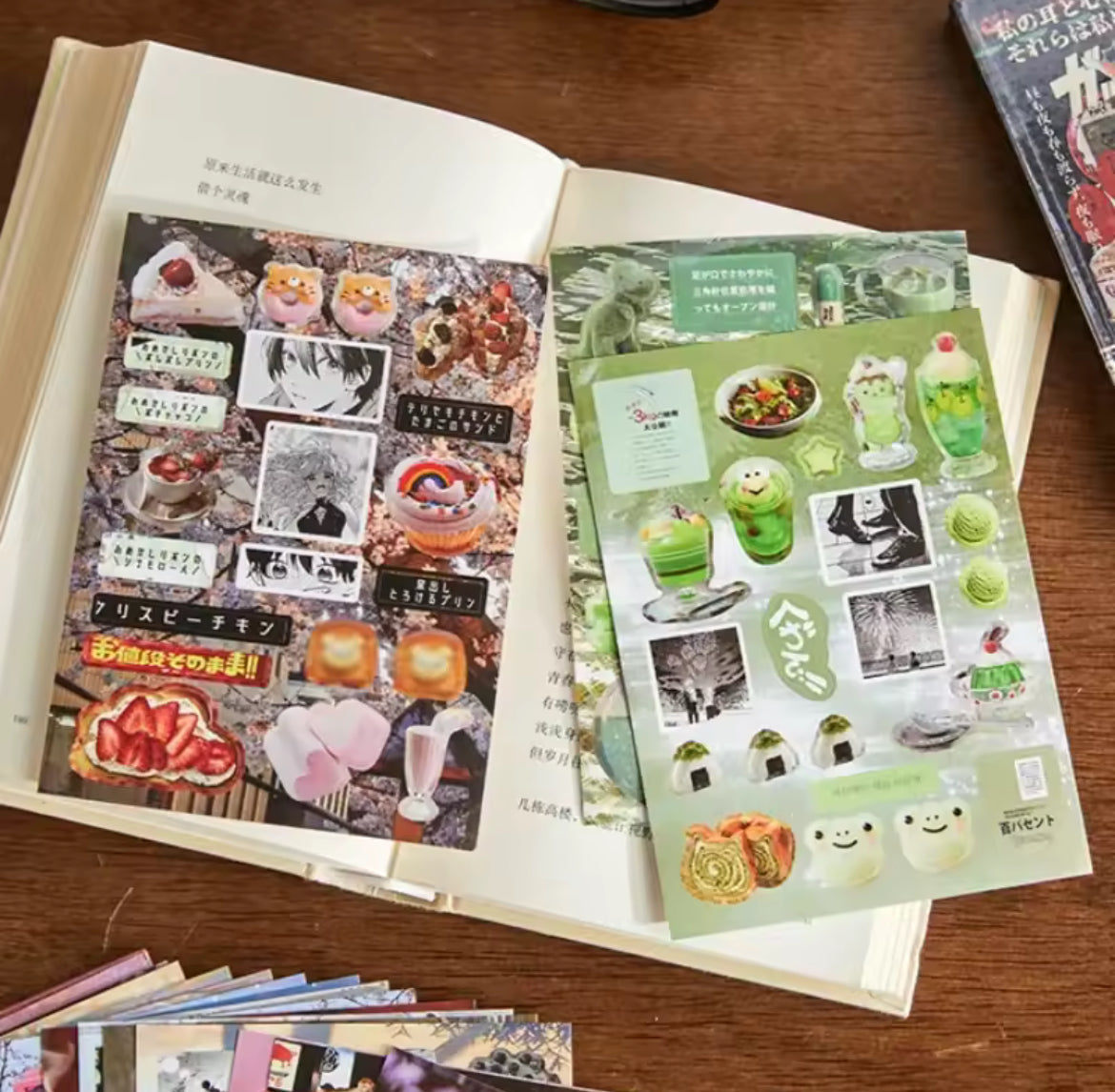 A5 Japanese Style Aesthetic hardcover Sticker book 45 pages/book