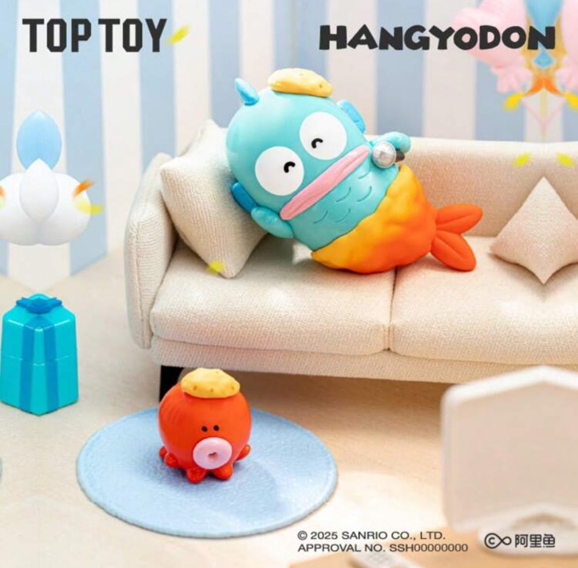 Sanrio Hangyodon 2025 Happy Birthday Blind Box Figures by TOP TOY