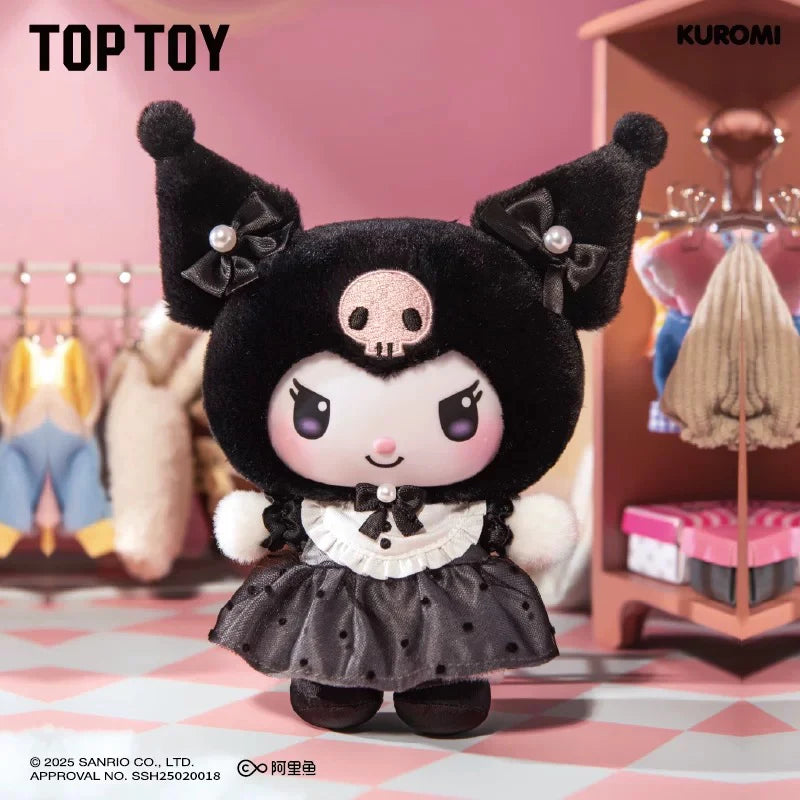 Sanrio Sister's Outfit Tea Day Blindbox My Melody Kuromi My Sweet Piano Plush Keychains by Toptoy