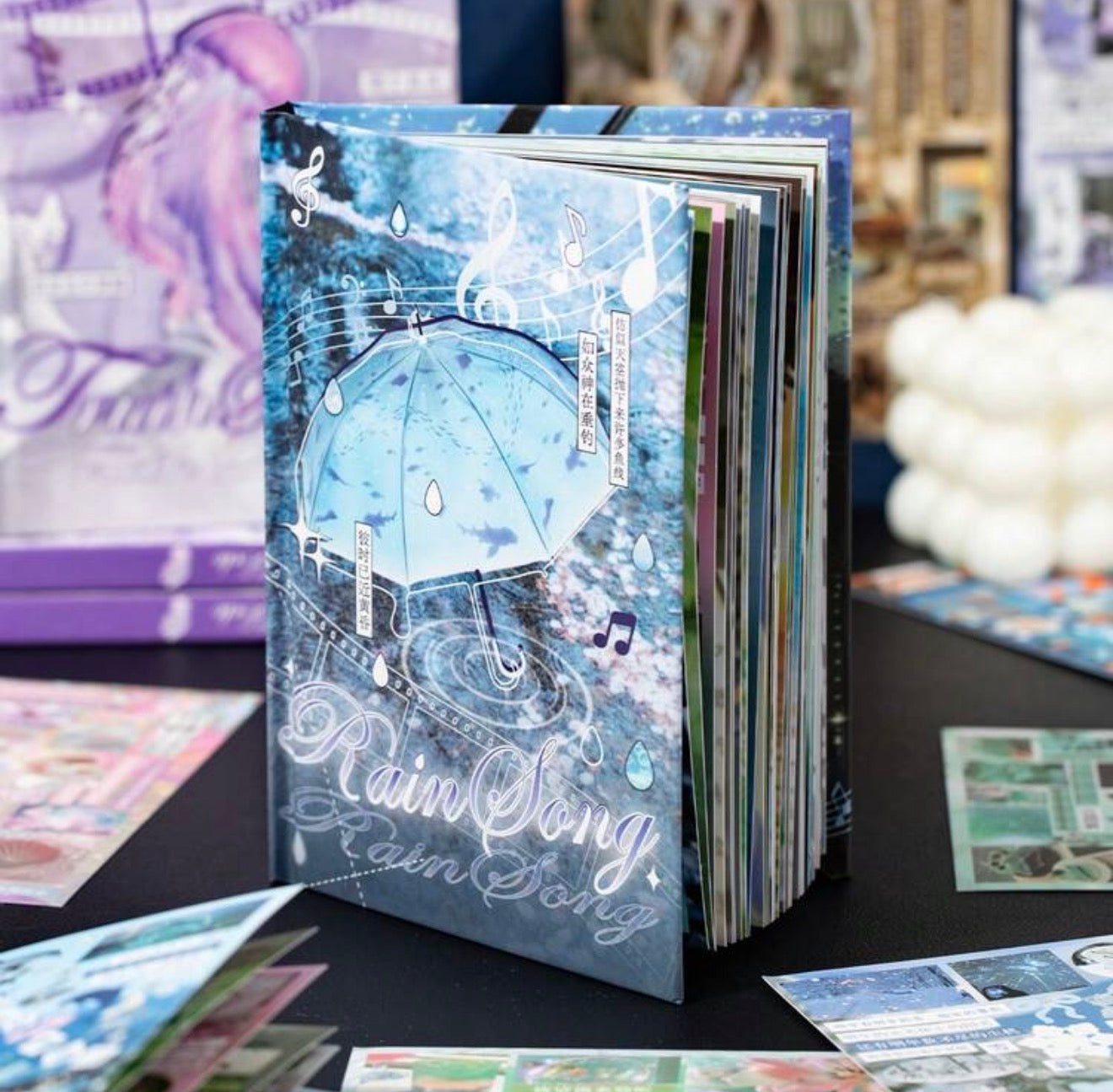 Aesthetic Y2K Rain Days and Jellyfish Shortcake Sticker books 30 pages/book Collage Scrapbook Journaling