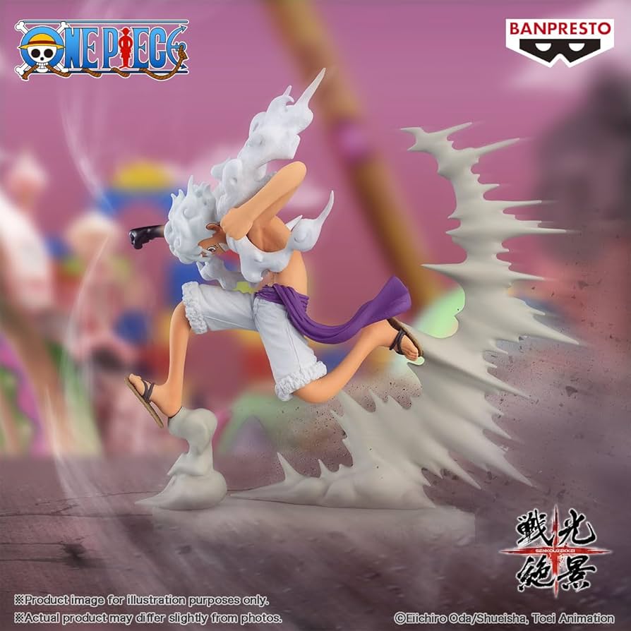 OPEN BOX COPPIA FIGURE Monkey D. Luffy Gear 5 VS Rob Lucci One Piece Scenic View