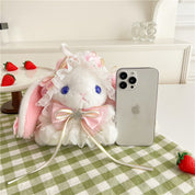 Bunny Plush Purse Pink