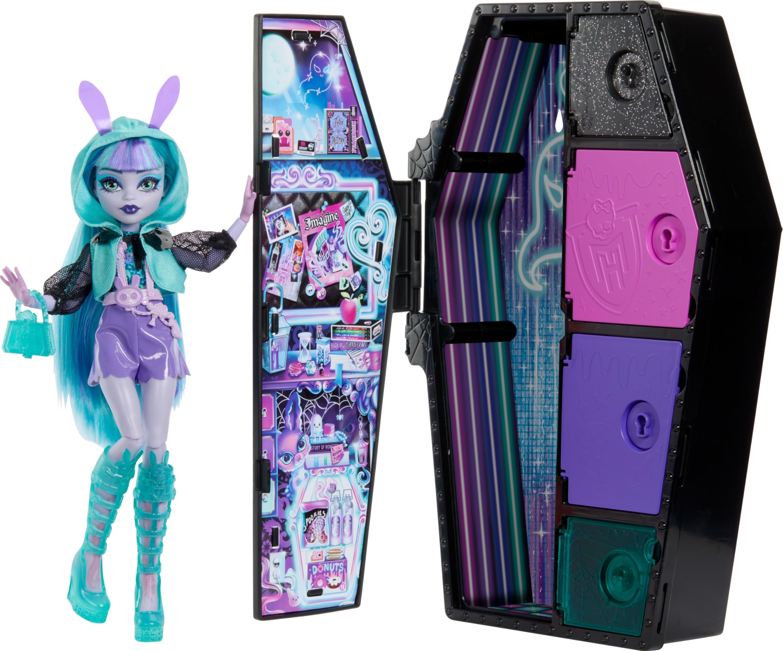 Monster High Twila Doll Neon Fright Version - RARE