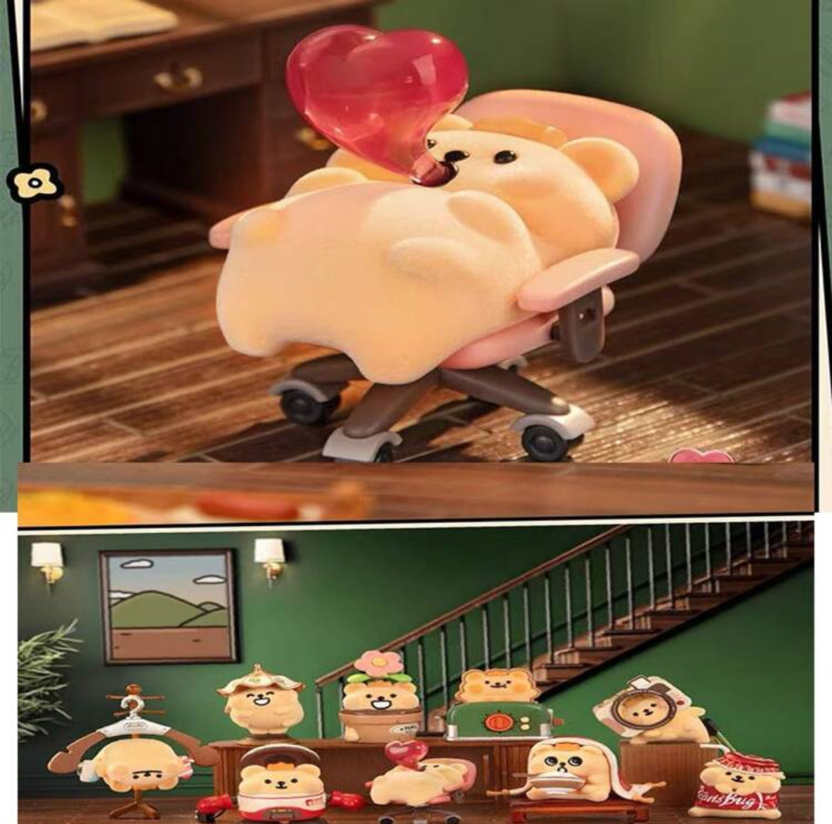 Worm Bear Lazy Days Blind Box Figure by Top Toy