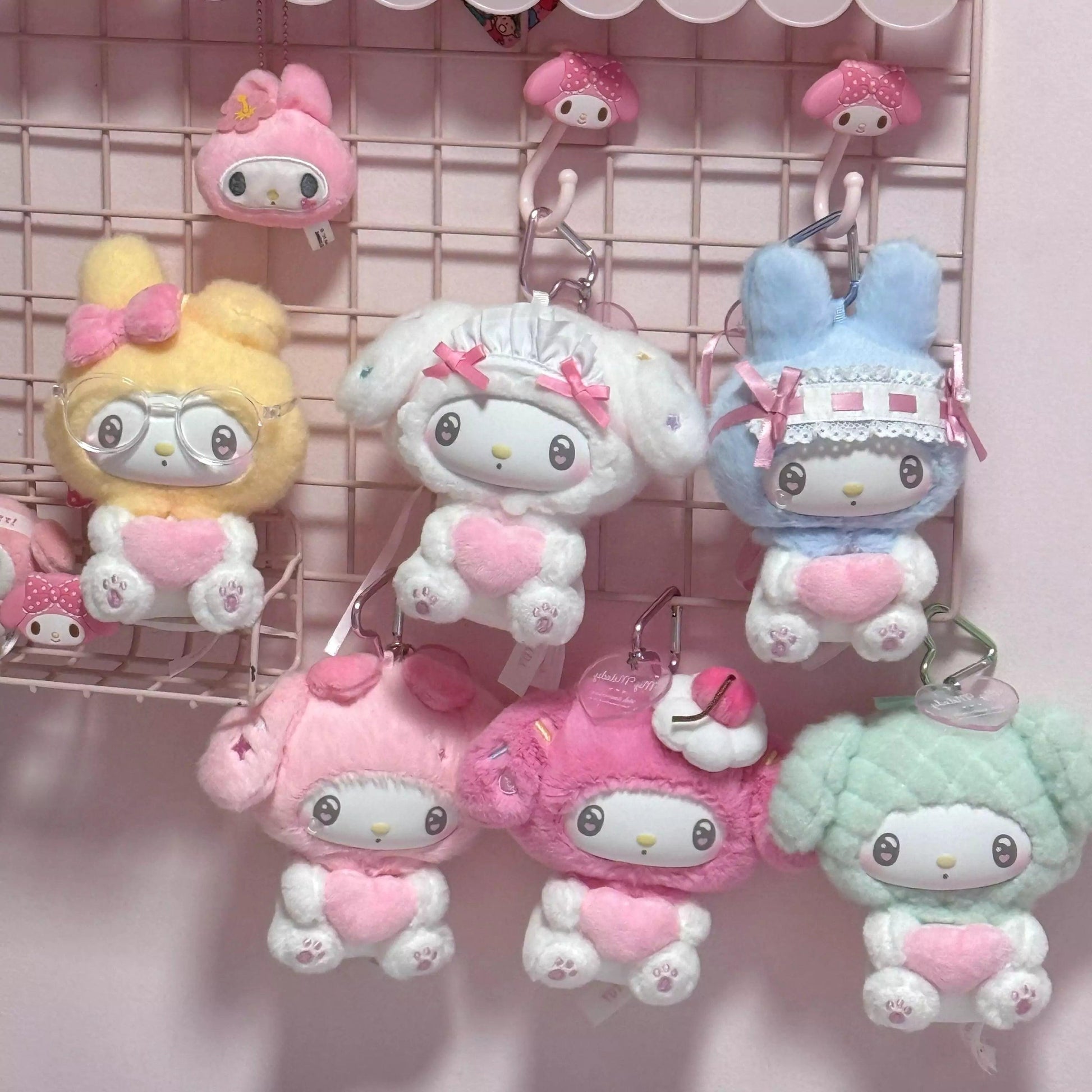 Sanrio My Melody 50th Anniversary Plush Keychain Blind Box Figures