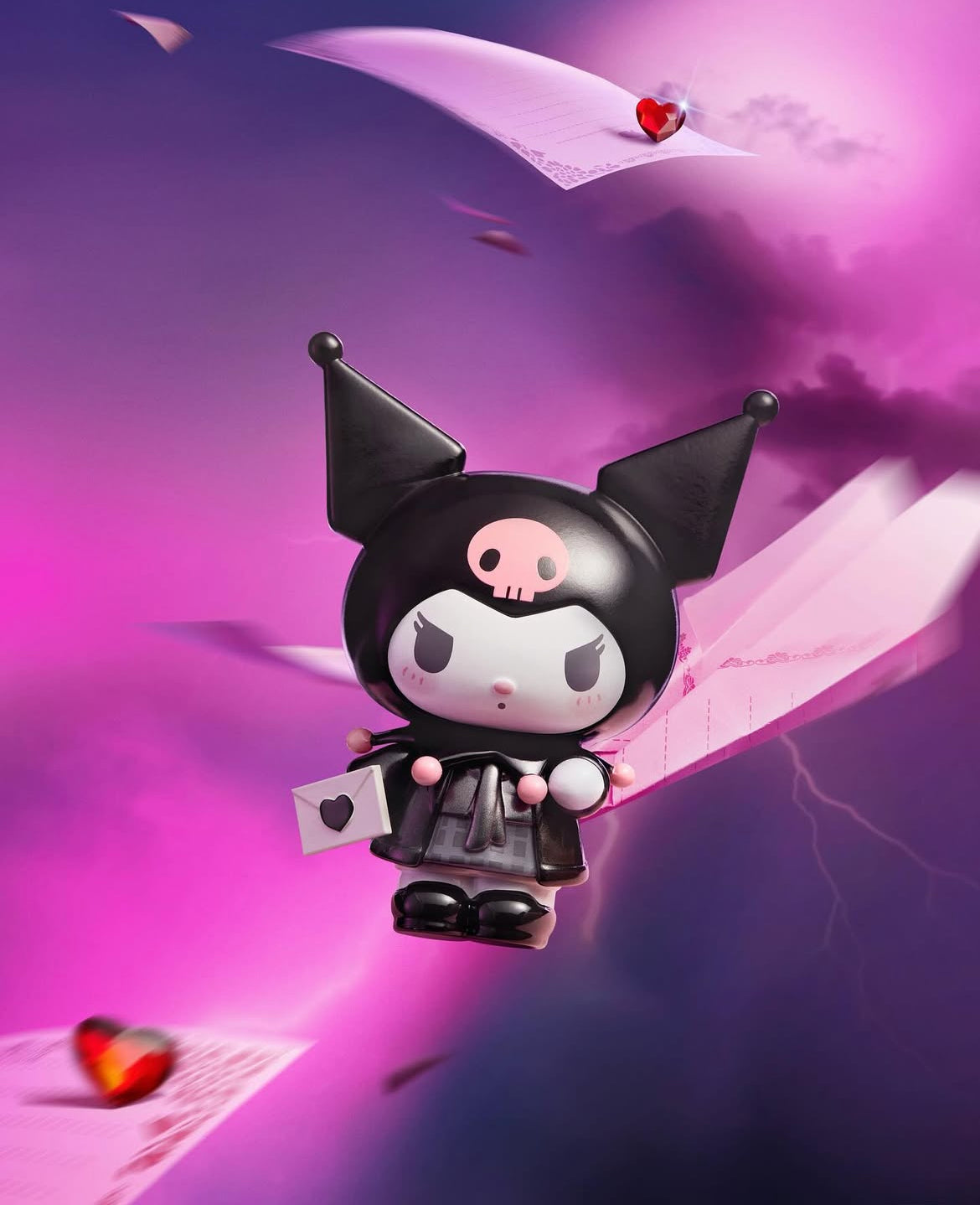 Sanrio Kuromi and My Melody Moving Scene Blind Box Figures by Miniso