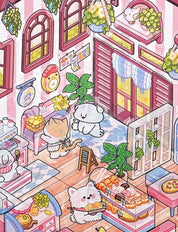 3D Sticker Paper Isometric Room ASMR DIY Mini Scene