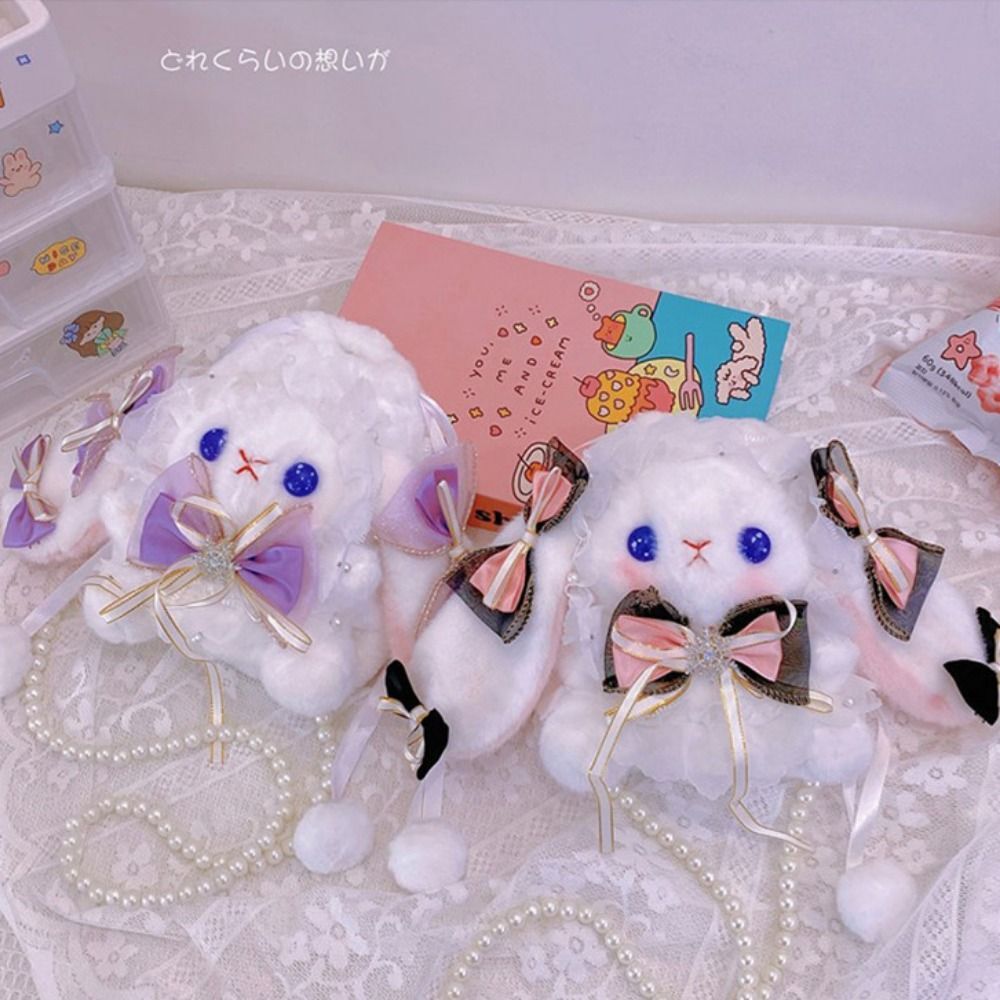 Bunny Plush Purse Black