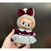 Plush Doll Clothes fits Labubu/skullpanda/lila etc