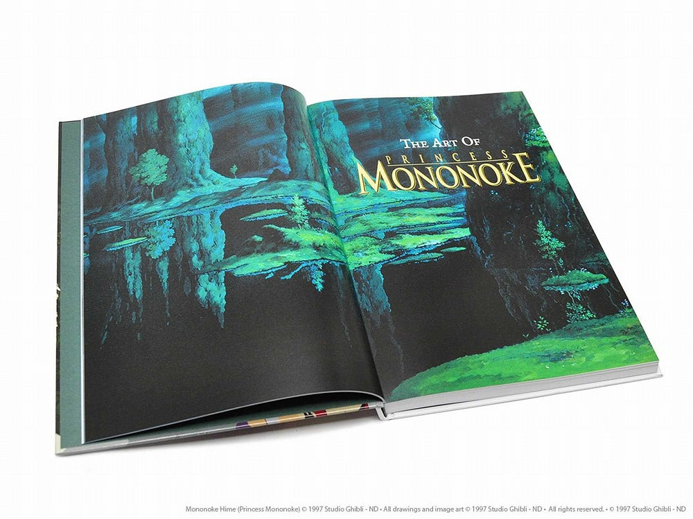 The Art of Princess Mononoke by Studio Ghibli Paper Back (some pages damaged are damaged)