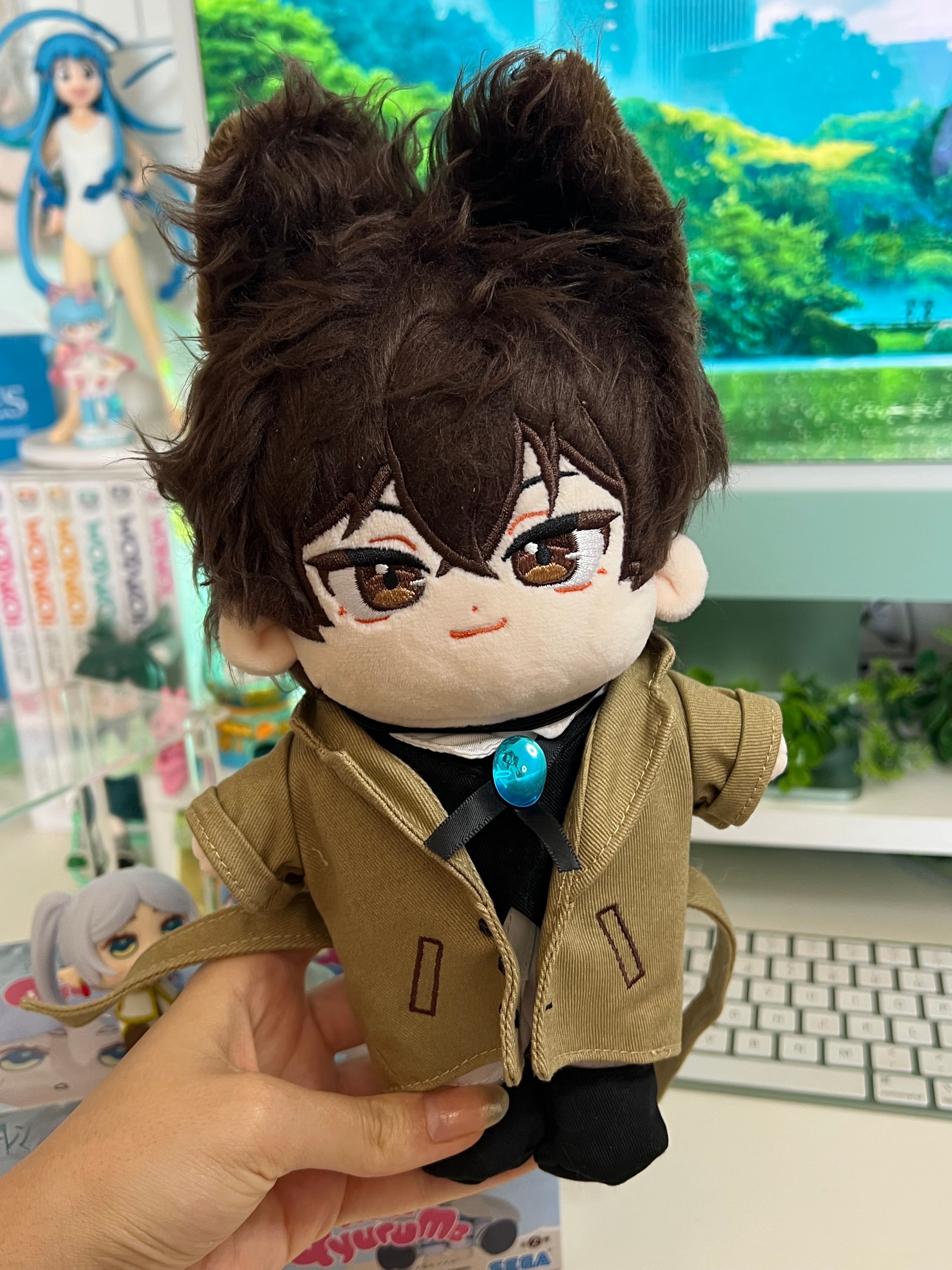 Bungo Stray Dogs Dazai handmade 20 cm Plushie + clothes