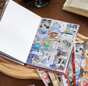 A5 Japanese Style Aesthetic hardcover Sticker book 45 pages/book