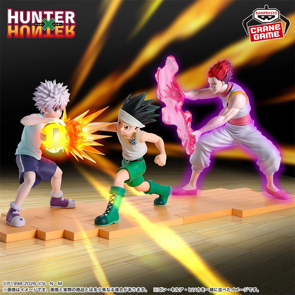 Hunter x Hunter Gon Killa Hisoka Set of 3 Figures Bandai Greed Island Scene Arc