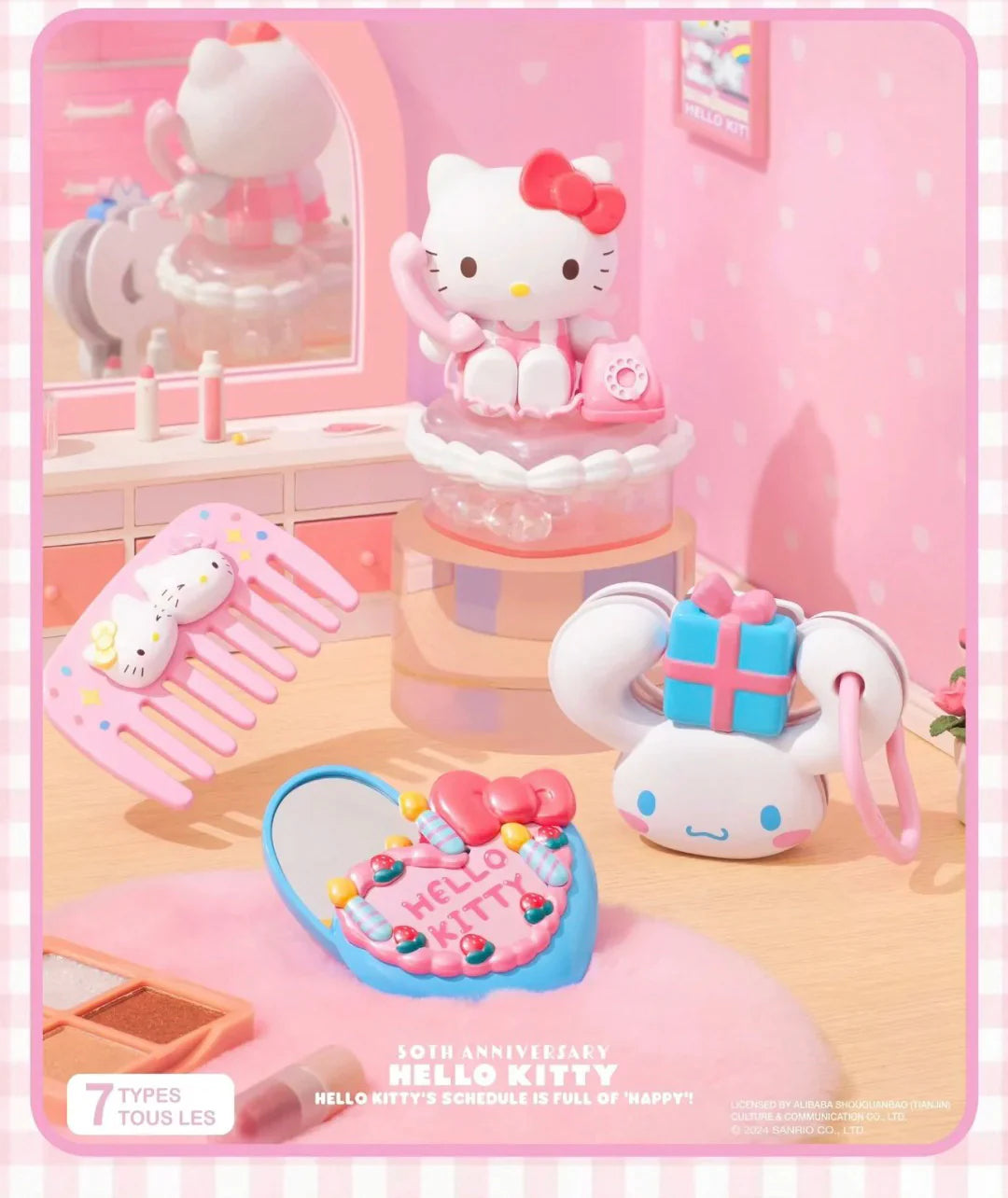 Sanrio Hello kitty & 50th Anniversary Blind Box Figures by Miniso