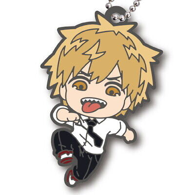 Chainsaw man deformed rubber mascot Gashapon keychain
