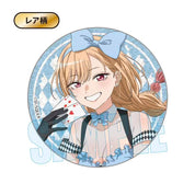My dress up Darling Marin Kitagawa in Alice in Wonderland outfit glitter can pin badge