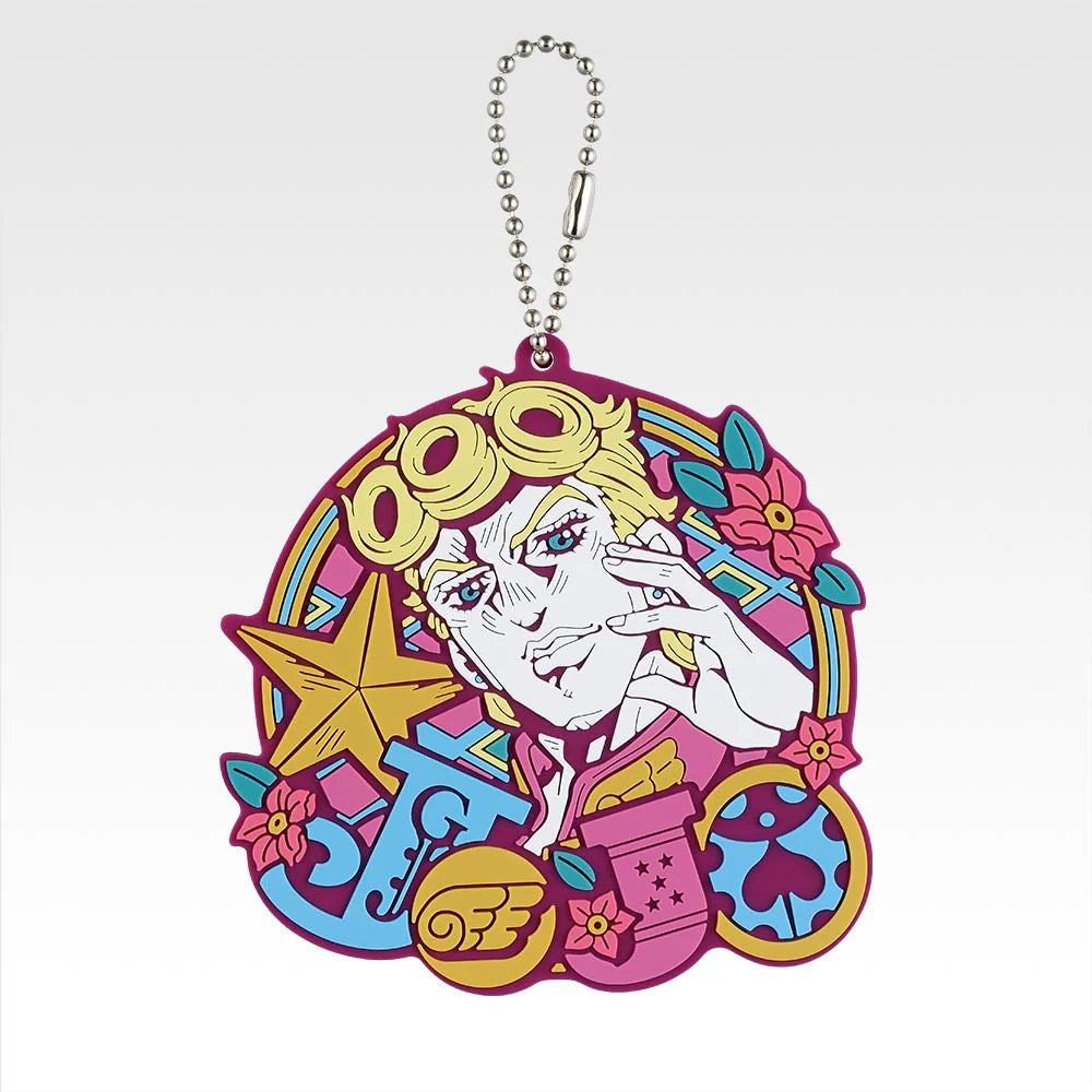 JoJo’s Bizarre Adventure Ichiban Kuji Giorno Giovanna rubber keychain by Bandai