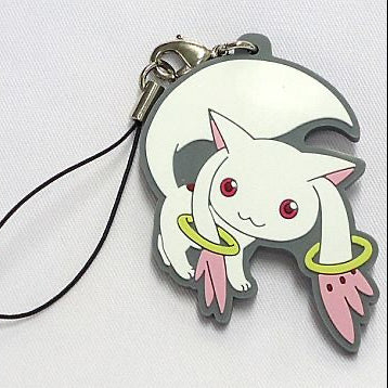 Puella Magi Madoka Magica Kyubey strap rubber keychain by COSPA
