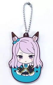 Uma Musume Pretty Derby Meijiro McQueen rubber keychain by Bandai