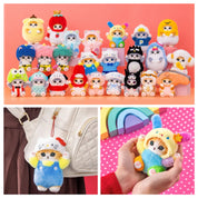 Sanrio x Mofusand Strawberry King Plush Keychain