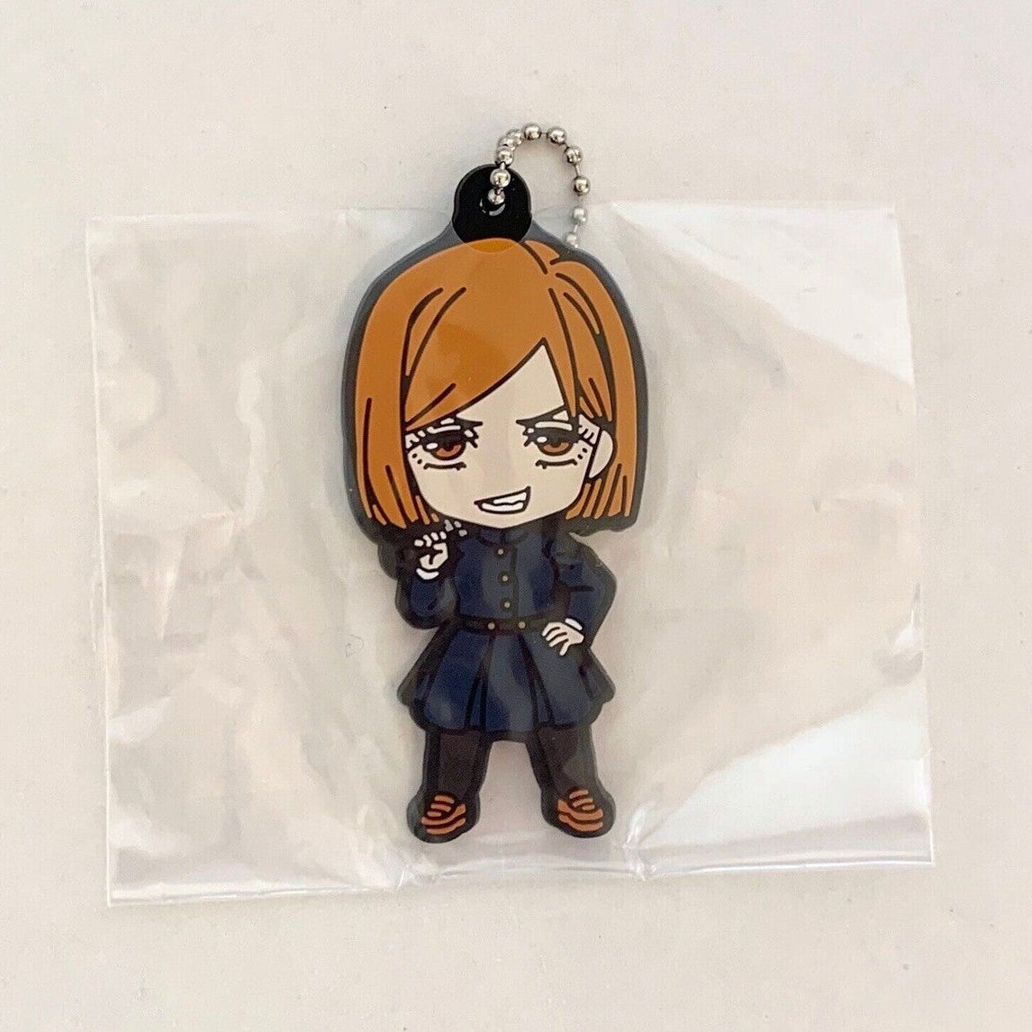 Jujutsu Kaisen Nobara Rubber keychain by Goods Smile Company Nendoroid Plus Capsule Line