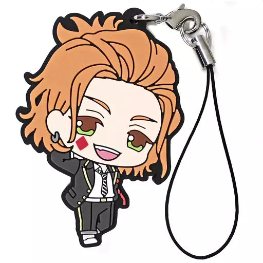 Twisted Wonderland Cater Diamond Strap rubber keychain by Bandai
