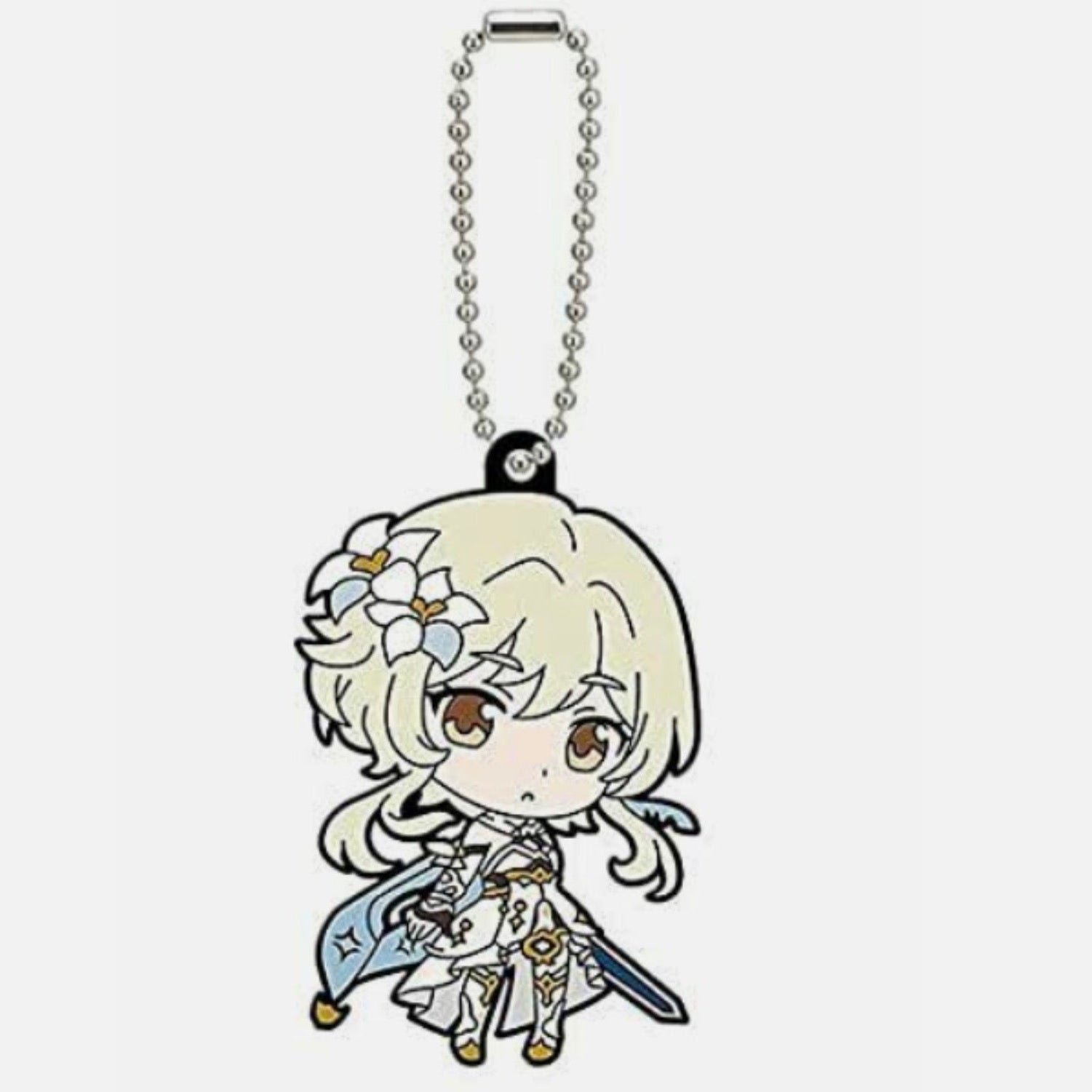Genshin Impact Lumine rubber keychain by Bandai
