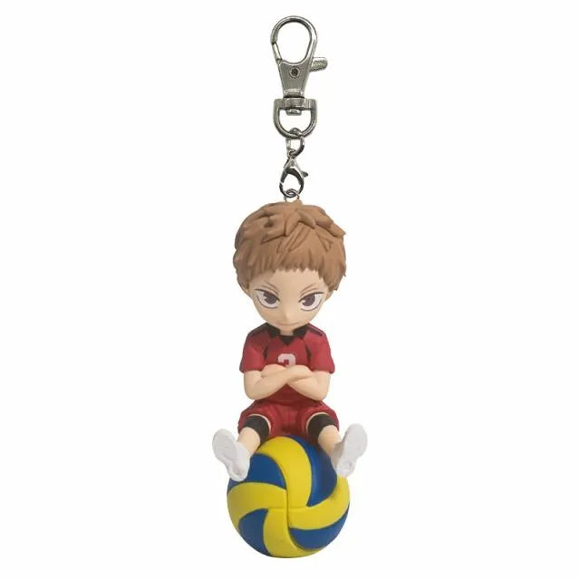Haikyuu!! Morisuke Yaku mini figurine keychain by Banpresto