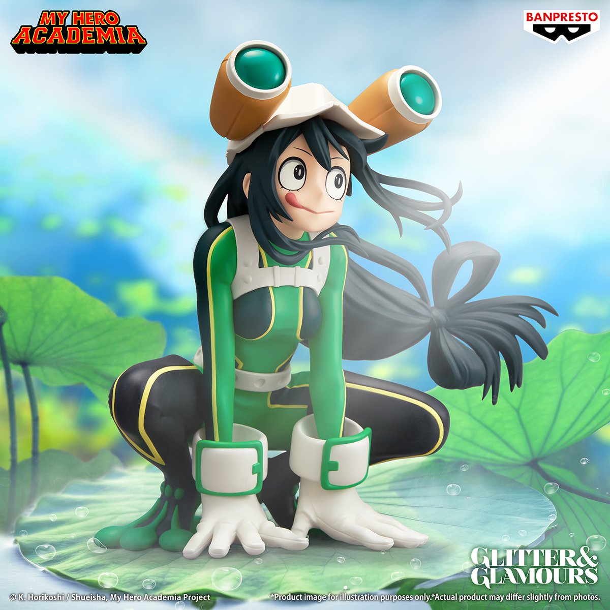 My Hero Academia Glitter & Glamours Tsuyu Asui figure by Banpresto