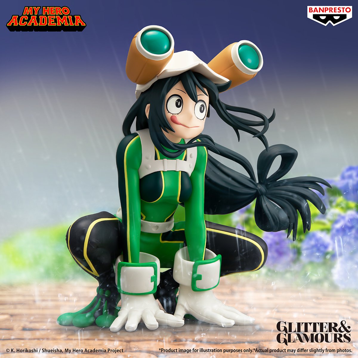 My Hero Academia Glitter & Glamours Tsuyu Asui figure by Banpresto
