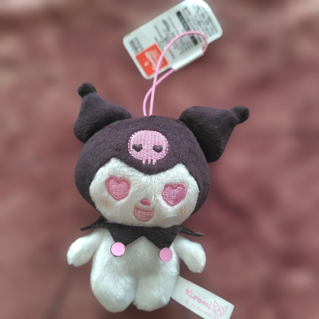 Sanrio - Kuromi “Mocchi Mocchi” plush keychain by Magical Hearts Series JP