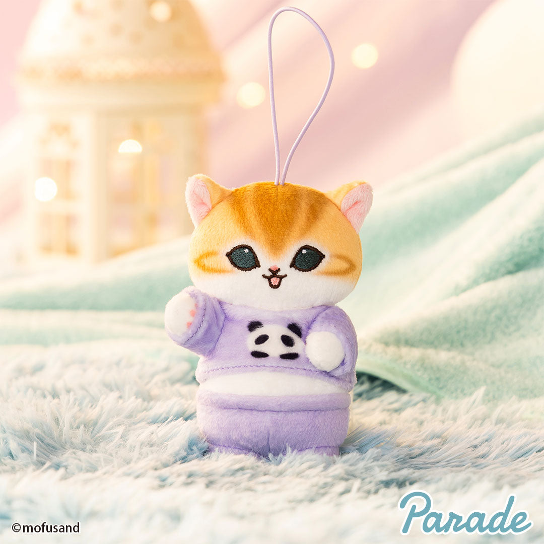 Mofusand - Pajama Nyanko (B -Panda) plush keychain