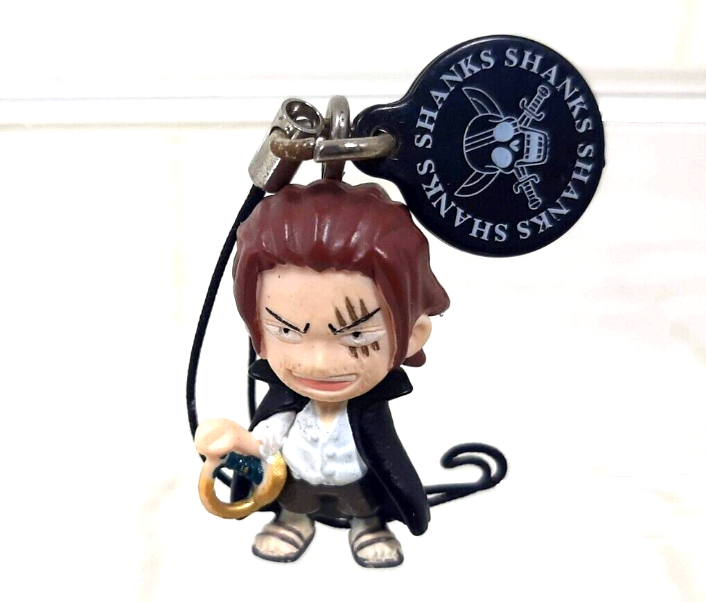 One Piece Shanks mini figurine strap keychain by Bandai