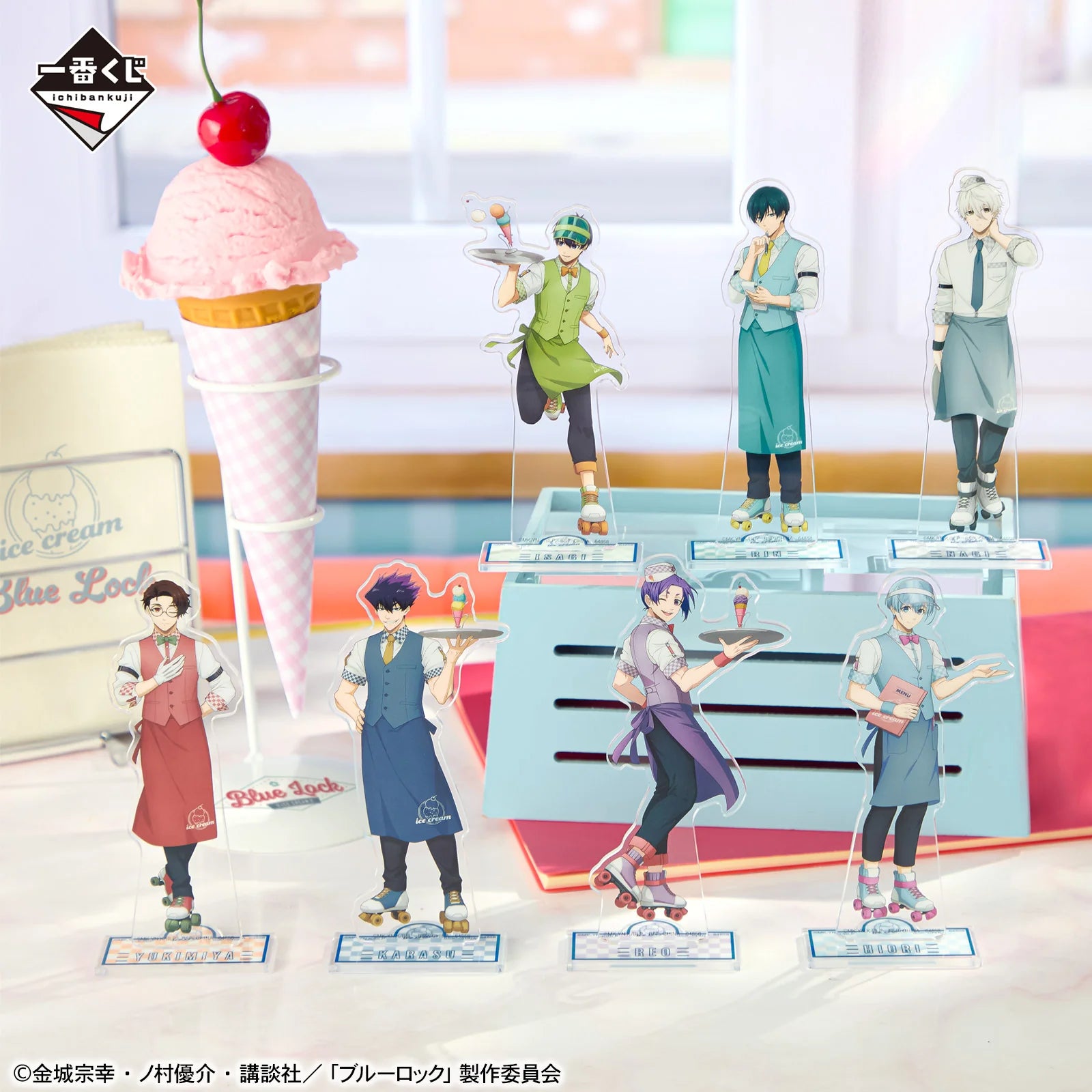 IchibanKujiBlueLockDayOff-EPrizeAcrylicStandCompleteSetof7Types_2.webp