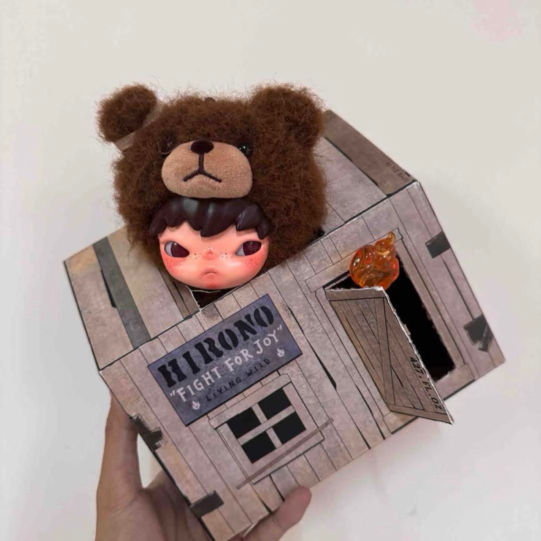 Hirono Living Wild-Fight for Joy Plush doll Keychain Limited Edition by Pop Mart