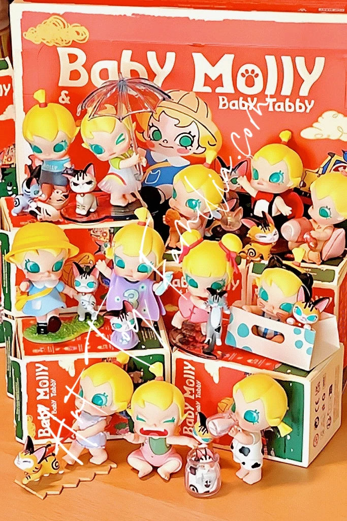 Baby Molly & Baby Tabby Blind Box Figures by Pop Mart