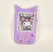Sanrio Kuromi Heisei Gal / Retro Flip Phone (Galakei) Design Custom Acrylic Charm/Keyholder