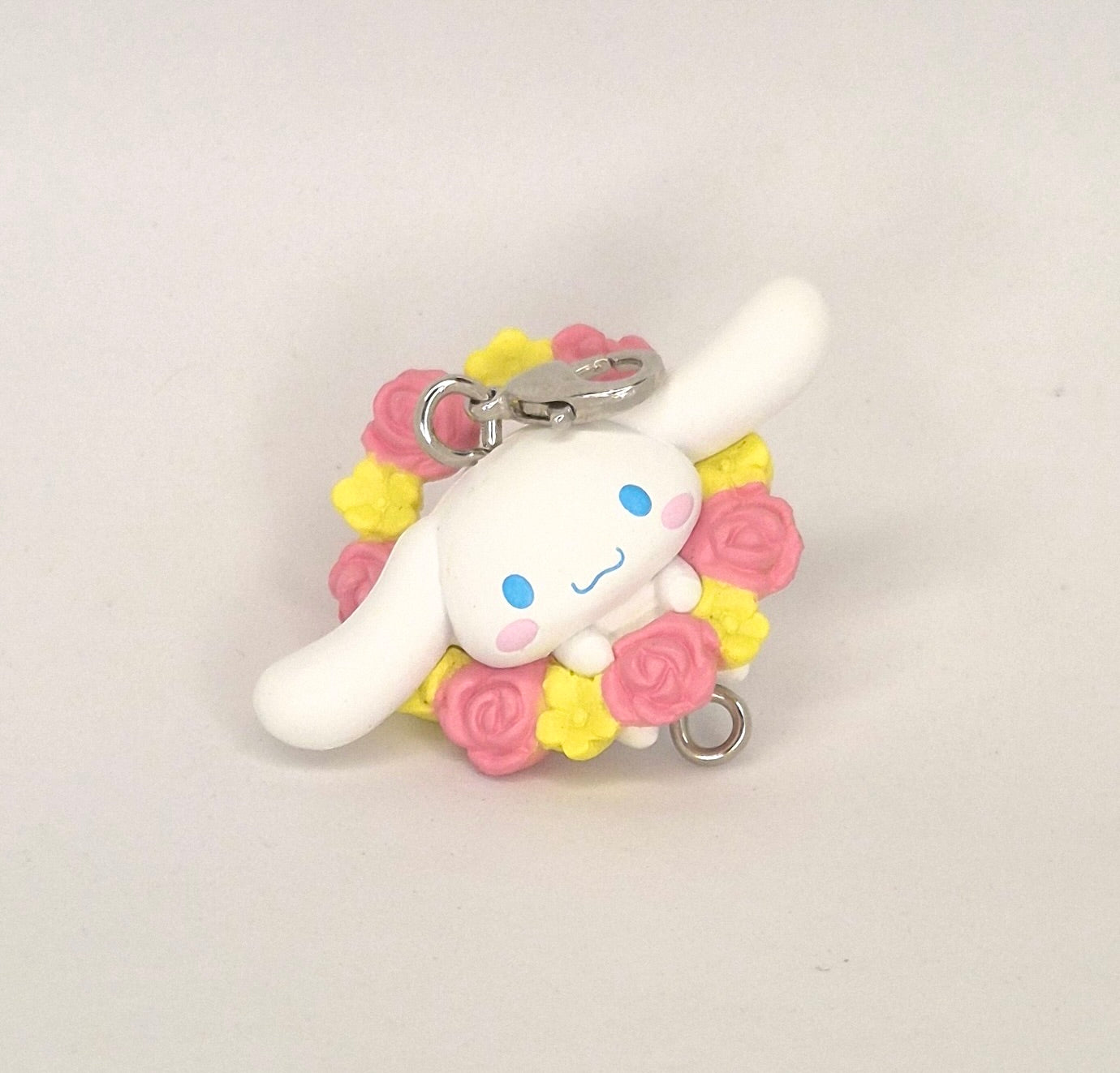Sanrio Cinnamoroll Flower Crown Mini Figure Gashapon Keychain