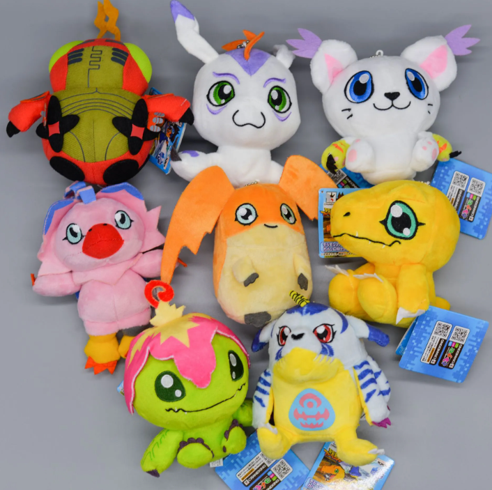 Digimon: Plush keychains