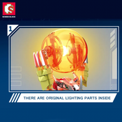 Digimon:  SEMBO Lego Model Garudamon VS Metal Greymon